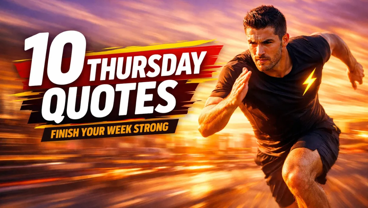 10 Best Thursday Motivational Quotes 2026 to Boost Energy, Crush Goals and Finish Your Week Strong